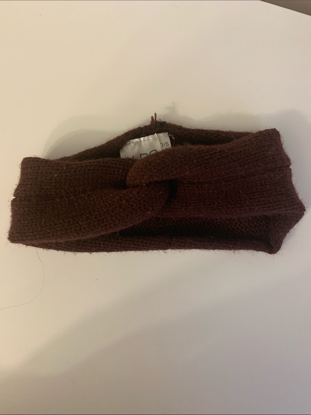 Aldo Knit Twist Headband - Burgundy
